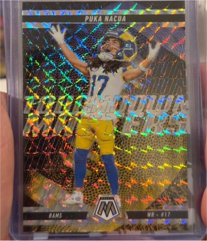 2025 Panini Mosaic Touchdown Masters #12 Puka Nacua — front