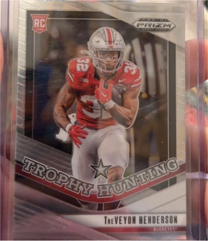 2025 Panini Prizm Draft Picks #4 TreVeyon Henderson Trophy Hunting — front