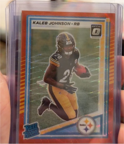 2025 Panini Donruss Optic #322 Kaleb Johnson — front