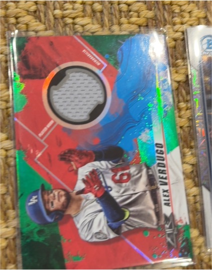 2019 Topps Fire Fire Relics #FR-AV Alex Verdugo — front