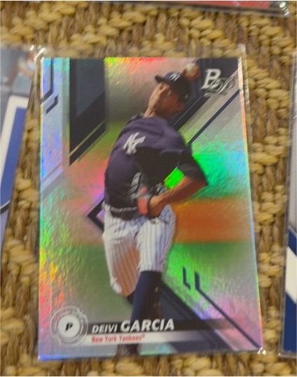 2019 Bowman Platinum #TOP-70 Deivi Garcia — front