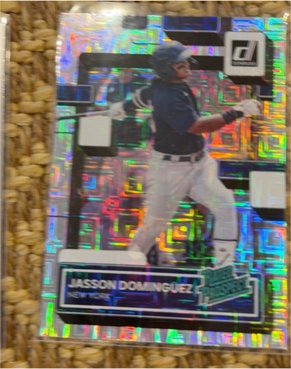 2022 Donruss Rated Prospects Vector #RP-2 Jasson Dominguez — front