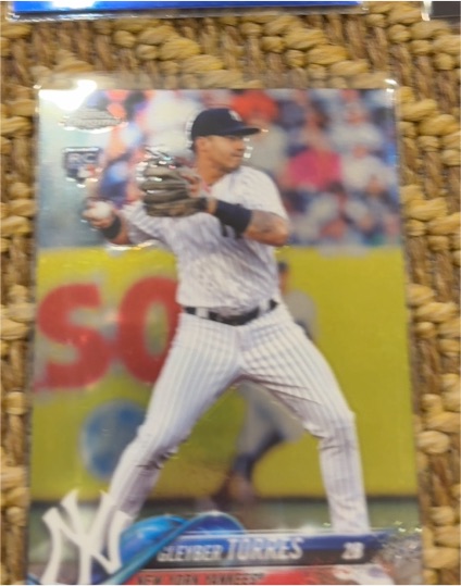 2018 Topps Chrome Update #HMT26 Gleyber Torres Rookie Card — front