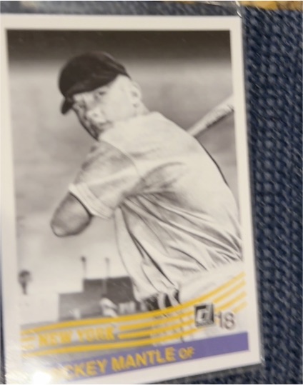 2018 Donruss #254b Mickey Mantle — front