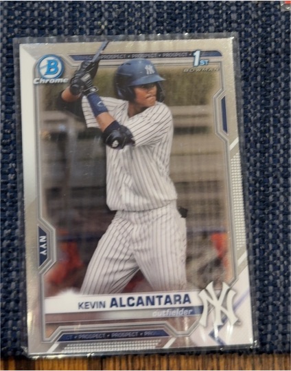 2021 Bowman Chrome #BCP-97 Kevin Alcantara — front