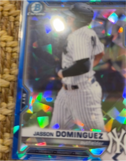 2021 Bowman Chrome Sapphire #BCP-13 Jasson Dominguez — front