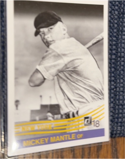 2018 Donruss #254 Mickey Mantle — front