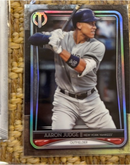 2020 Topps Tribute 5x7 Aaron Judge — front