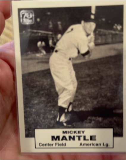 2021 Topps X Mickey Mantle Collection #26 Mickey Mantle — front