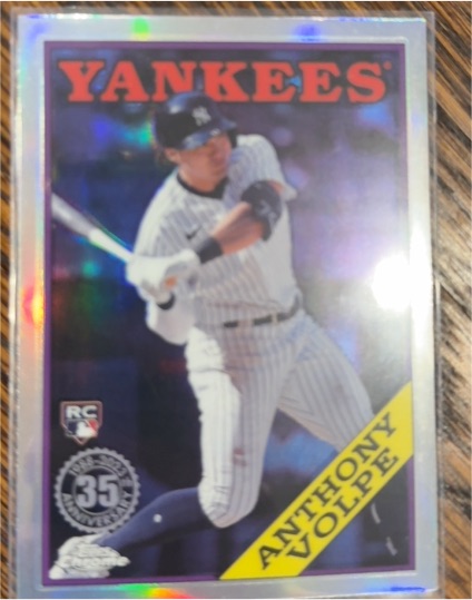 2023 Topps Chrome Update #88CU-17 Anthony Volpe 1988 35th Anniversary — front