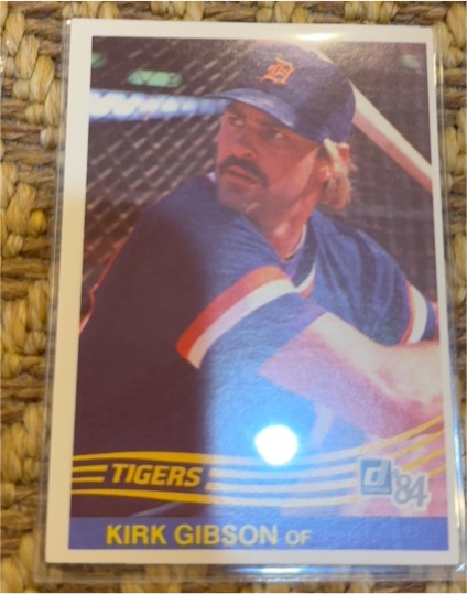1984 Donruss #593 Kirk Gibson — front