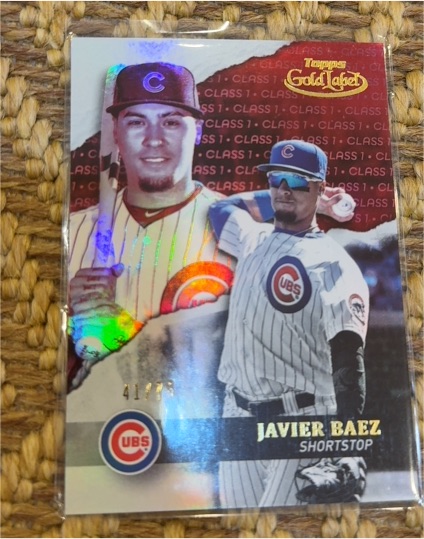 2020 Topps Gold Label Class 1 Black #20 Javier Baez — front