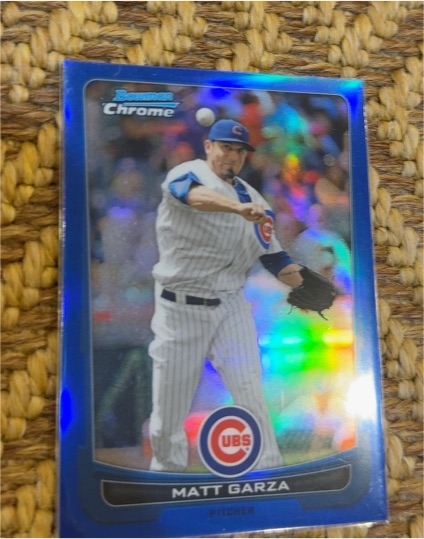 2012 Bowman Chrome #92 Matt Garza — front