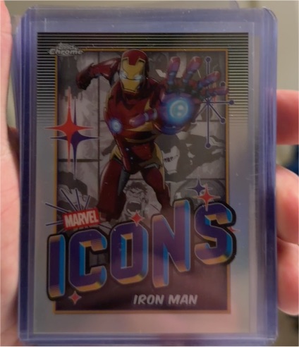 2025 Topps Chrome Marvel Icons #MI-7 Iron Man — front