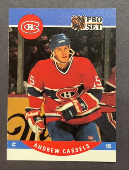 1990-91 Pro Set #615 Andrew Cassels — front