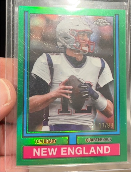 2024 Topps Chrome 1974 Topps Football #74TF-16 Tom Brady — front