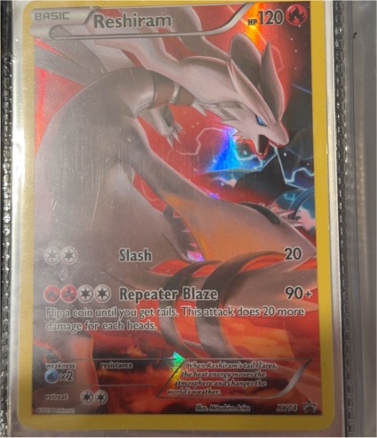 2015 Pokémon XY Black Star Promo #XY74 Reshiram — front