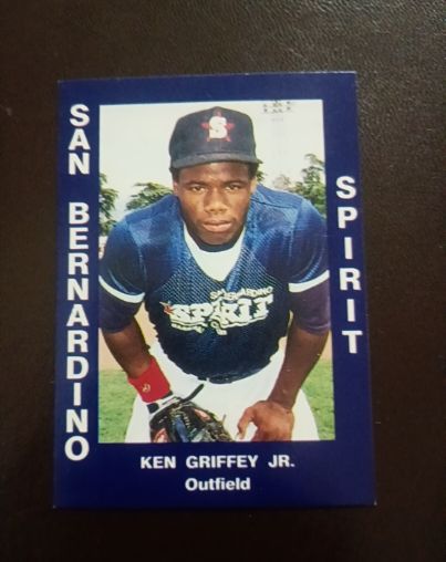 1988 California League San Bernardino Spirit #34 Ken Griffey Jr. — front