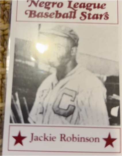 1986 Fritsch Negro League Baseball Stars #11 Jackie Robinson — front