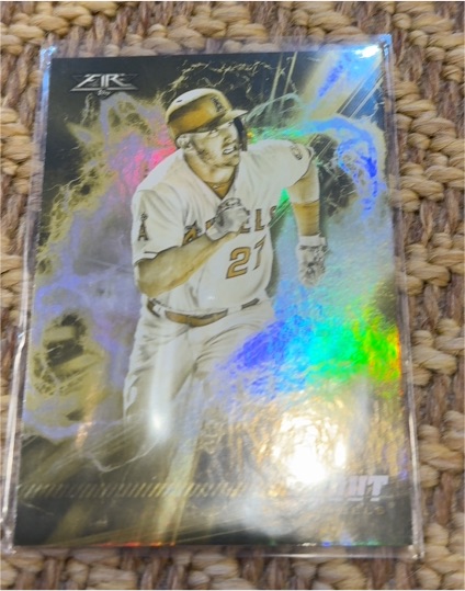 2018 Topps Fire #1 Mike Trout — front
