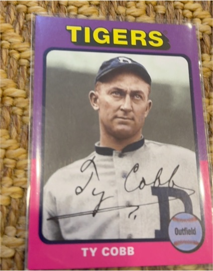 1975 Topps #136 Ty Cobb — front