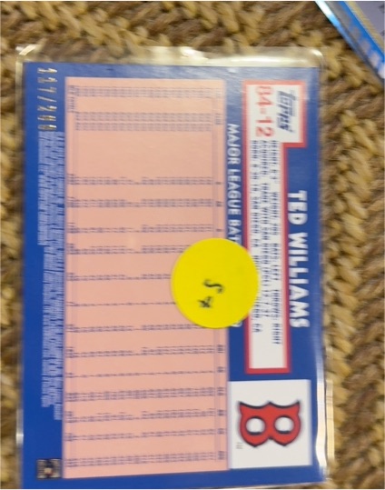 1984 Topps #14-12 Ted Williams — front