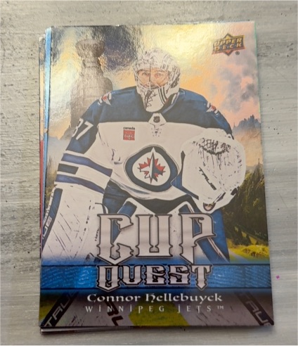 2025-26 Upper Deck Series 1 Cup Quest #CQ-10 Connor Hellebuyck — front