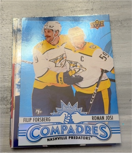 2025-26 Upper Deck Series 1 #CM-4 Filip Forsberg Roman Josi Compadres — front