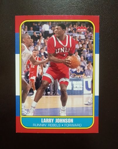 1986 Fleer #54 Larry Johnson — front