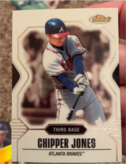 2007 Topps Finest #3 Chipper Jones — front