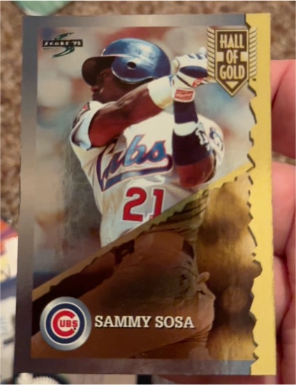 1995 Score Hall of Gold #HG31 Sammy Sosa — front