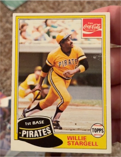 1981 Topps Coca-Cola #10 Willie Stargell — front