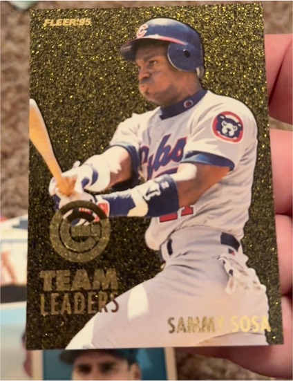 1995 Fleer Team Leaders #16 Sammy Sosa — front