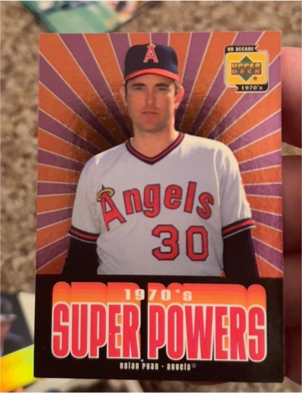 2001 Upper Deck Decade 1970's Super Powers #SP6 Nolan Ryan — front