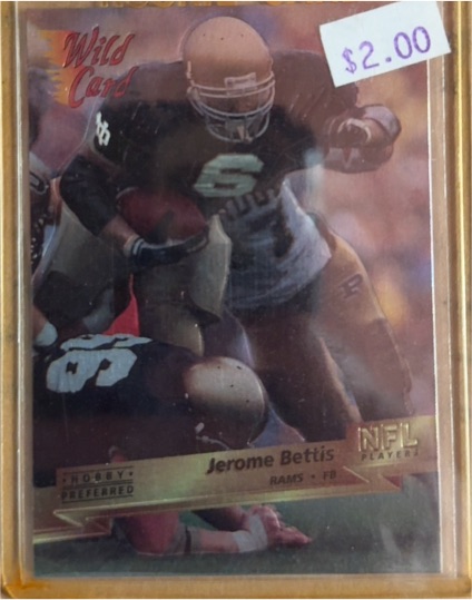 1993 Wild Card #159 Jerome Bettis — front