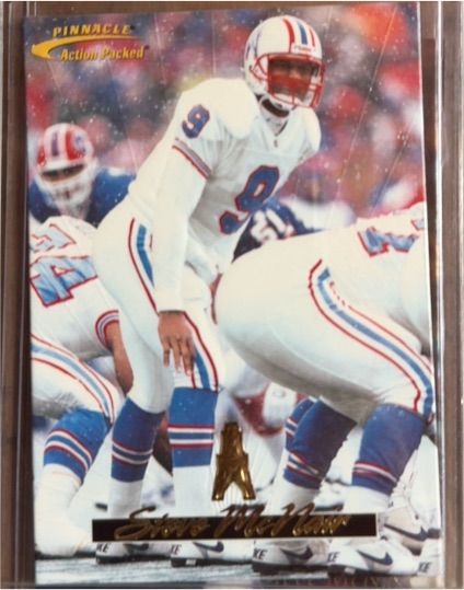 1996 Pinnacle Action Packed #15 Steve McNair — front