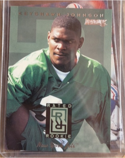 1996 Donruss Rated Rookie #1 Keyshawn Johnson — front