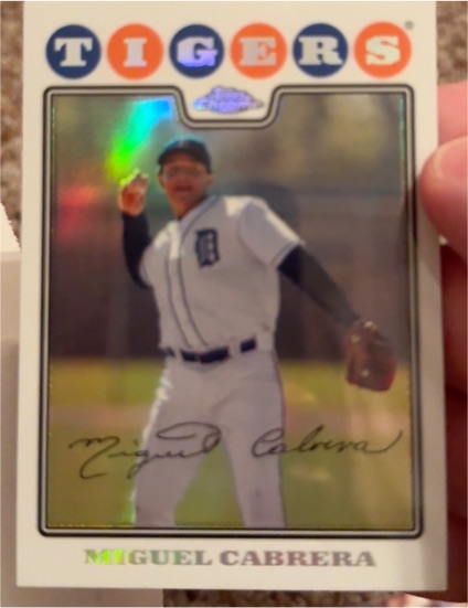 2008 Topps #Miguel Cabrera Detroit Tigers — front