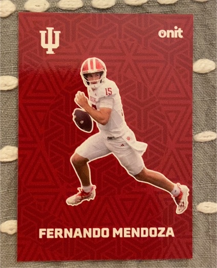 2025 Onit Indiana Hoosiers #F-1 Fernando Mendoza — front