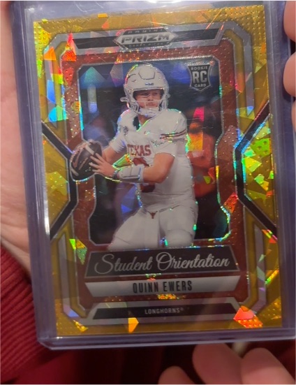 2025 Panini Prizm Draft Picks Student Orientation #6 Quinn Ewers — front