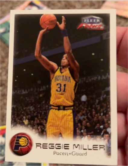 1999-00 Fleer Focus #21 Reggie Miller — front