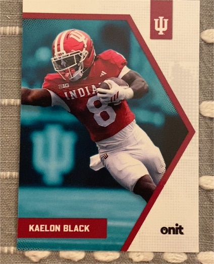 2025 Onit #Kaelon Black Indiana Hoosiers — front
