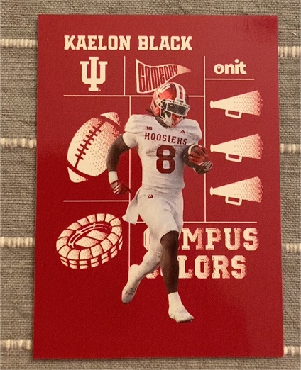 2025 Onit Campus Colors #CC-7 Kaelon Black Indiana Hoosiers — front