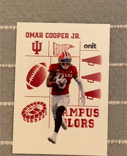 2025 Onit Indiana Hoosiers #CC-16 Omar Cooper Jr. — front