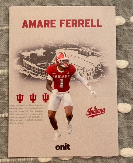 2025 Onit Indiana Hoosiers #VS-2 Amare Ferrell — front