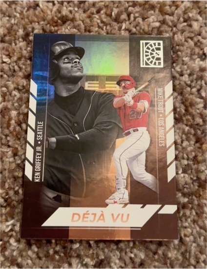 2022 Panini Capstone #DV-1 Ken Griffey Jr. / Mike Trout — front