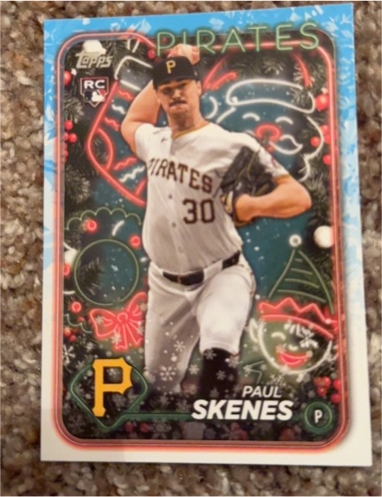 2024 Topps Holiday #H165 Paul Skenes — front