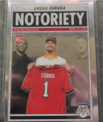 2025 Panini Mosaic #16 Emeka Egbuka Notoriety — front
