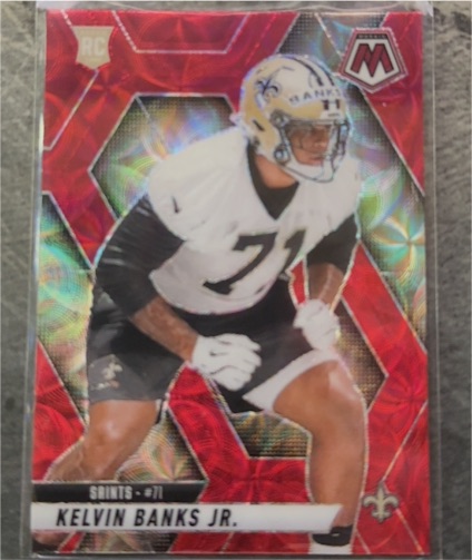 2025 Panini Mosaic #338 Kelvin Banks Jr. — front