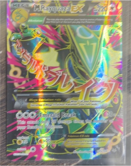 2015 Pokémon XY Roaring Skies #105 Mega Rayquaza EX — front